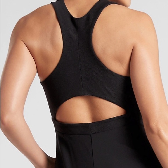 Athleta Black Halter A-Line Midi Dress - Picture 3 of 10
